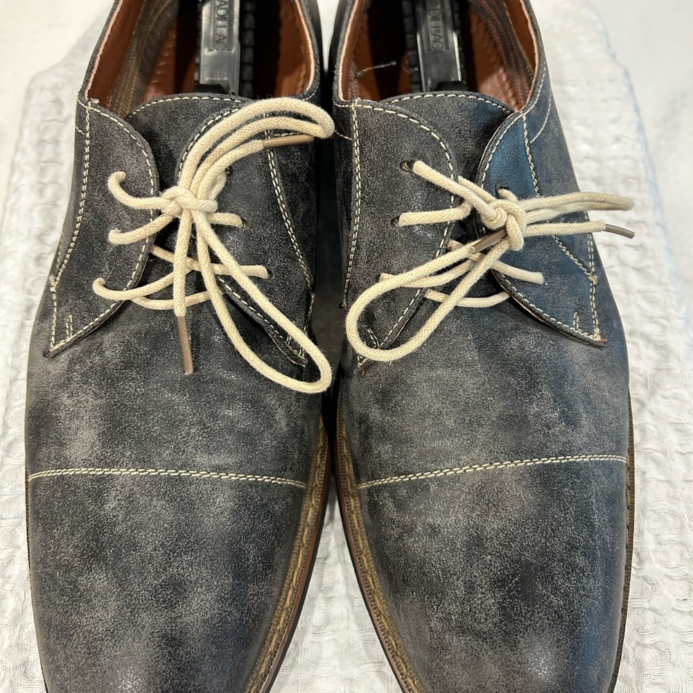 Men's Gray Leather Shoes